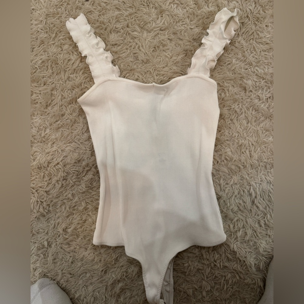 White Francesca's body suit tank, XL, never worn. New with tags!